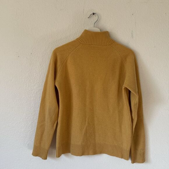 Canada Yellow Wool Blend Quarter Zip - Picture 4 of 5